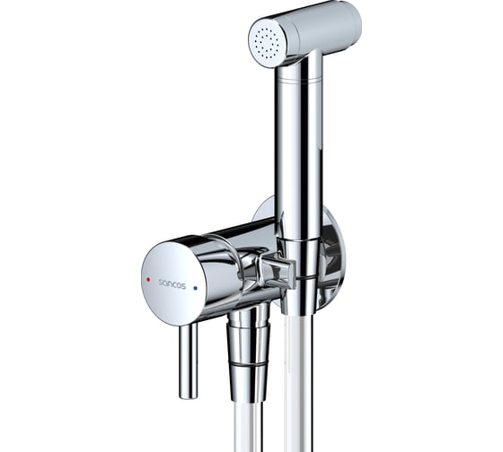 Изображение товара Гигиенический душ со смесителем Sancos Atom цвет хром глянцевый SC2001CH