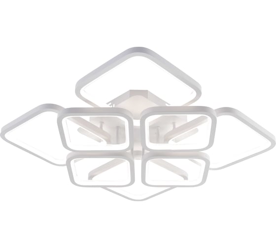 Изображение товара Люстра потолочная светодиодная Schaffner Campo 3390-4+4, цвет белый. Люстра с пультом управления, освещение до 28 кв.м, мощность 240 Вт Campo 3390-4+4 WH IR