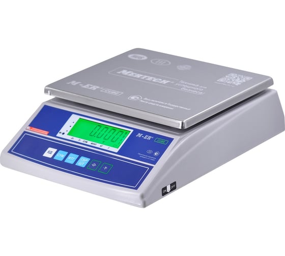 Изображение товара Весы MERTECH MERCURY M-ER 326AF-15.2 LCD двойной дисплей 3834