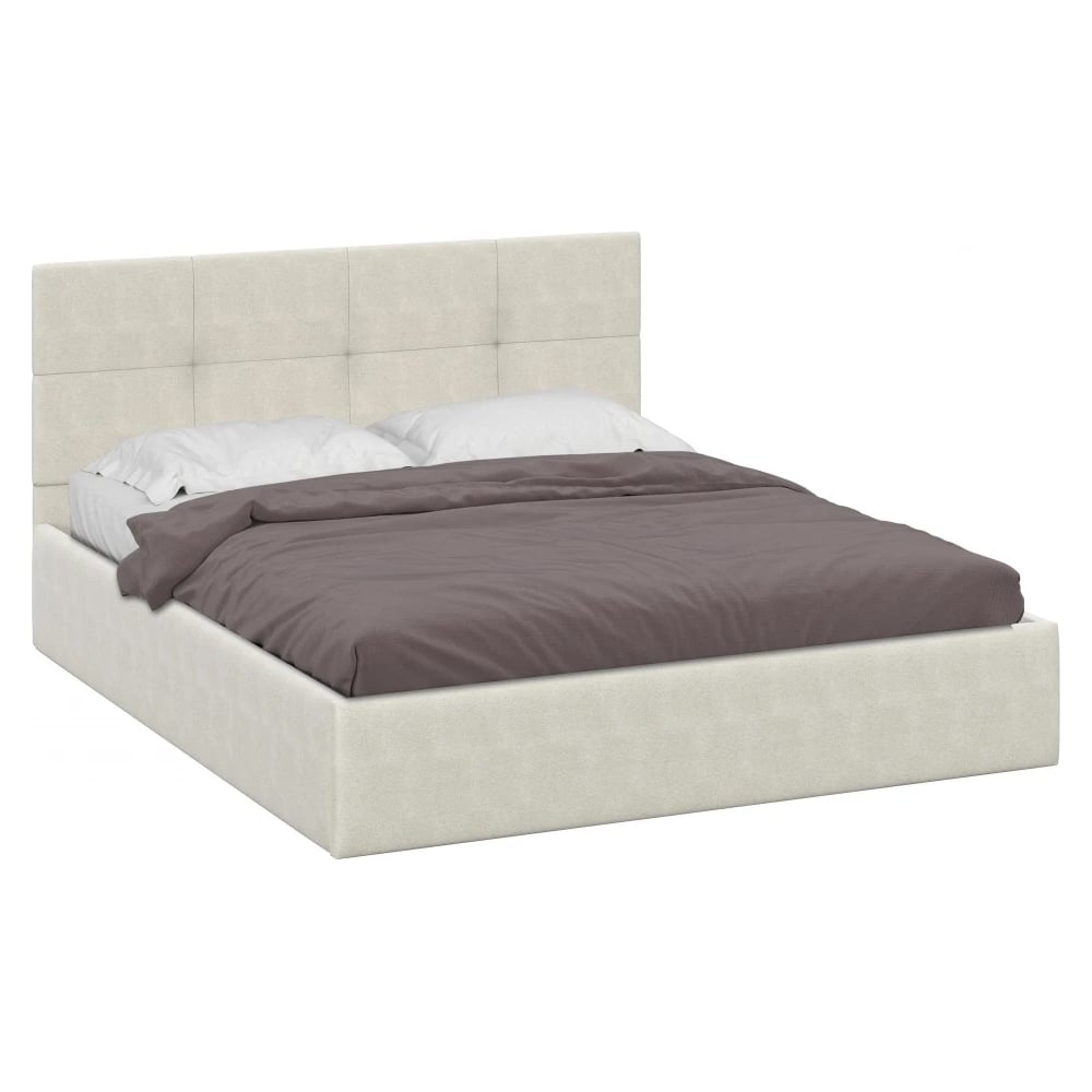 Изображение товара Двуспальная кровать Woodville Манака 160x200 бежевая 585396