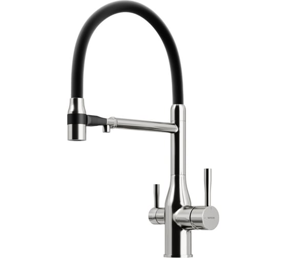 Изображение товара Смеситель для кухни Sancos Garda с возможностью подключения фильтра для воды, цвет брашированный никель SC4009BN