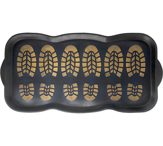 Изображение товара Универсальный поддон для обуви Бацькина баня 40x80 см, резиновый, черный 93636-ВИ