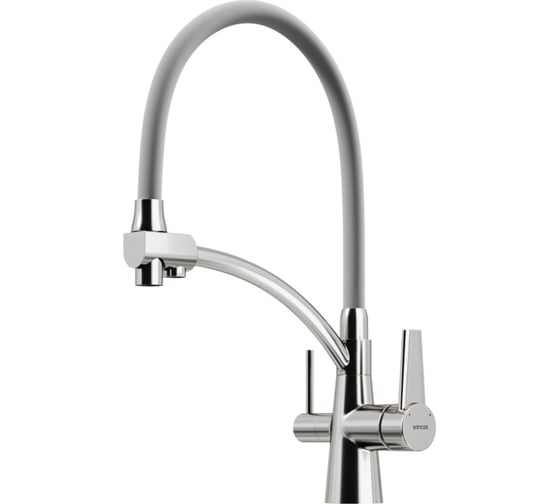 Изображение товара Смеситель для кухни Sancos Eri с возможностью подключения фильтра, цвет брашированный никель SC4001BN