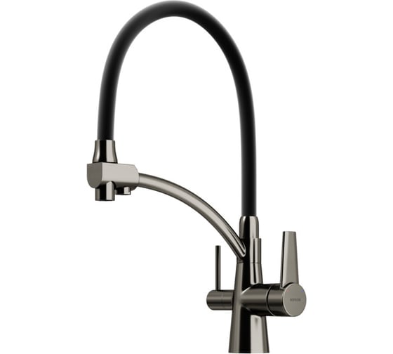 Изображение товара Смеситель для кухни Sancos Eri с возможностью подключения фильтра, цвет вороненая сталь SC4001GG