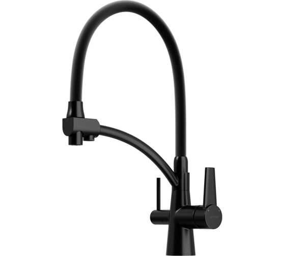 Изображение товара Смеситель для кухни Sancos Eri с возможностью подключения фильтра, цвет матовый черный SC4001MB