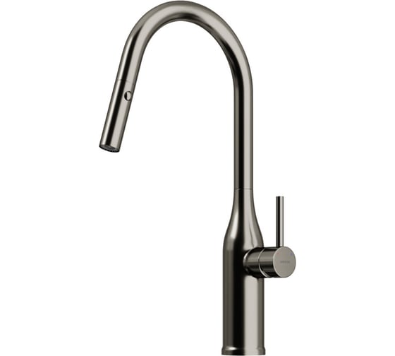 Изображение товара Смеситель для кухни Sancos Grand с вытяжным изливом, цвет вороненая сталь SC4002GG