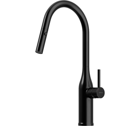 Изображение товара Смеситель для кухни Sancos Grand с вытяжным изливом, цвет матовый черный SC4002MB