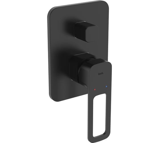 Изображение товара Встраиваемый смеситель IDDIS Slide с двумя выходами, черный SLIBL00i67