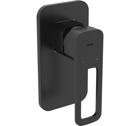 Изображение товара Встраиваемый смеситель IDDIS Slide с одним выходом, черный SLIBL00i66