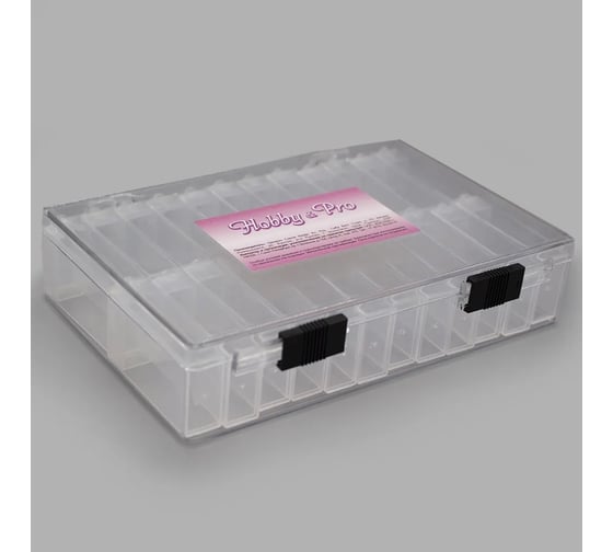 Изображение товара Контейнер для бисера Hobby&pro органайзер для мелочей с 24 боксами 7734273