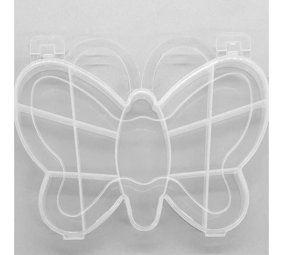 Изображение товара Контейнер-органайзер для мелочей Hobby&pro Бабочка, 16 отделений, 14x1000x20 мм 7734680