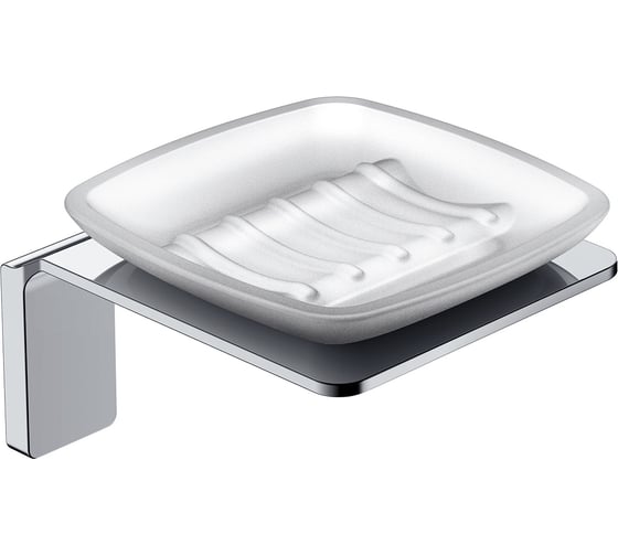 Изображение товара Мыльница IDDIS Slide матовое стекло, сплав металлов, хром SLISCG0i42