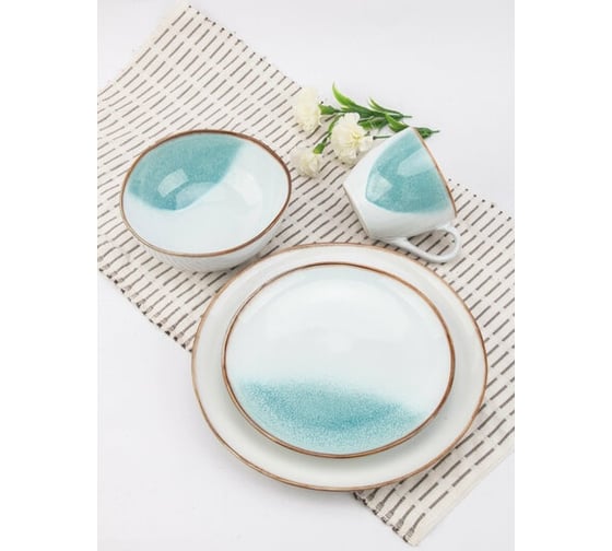 Изображение товара Набор столовый JEWEL Айсберг 16 предметов керамика ПС0039-44