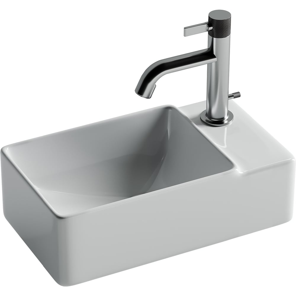 Изображение товара Подвесной умывальник Ceramicanova Element CN5045 прямоугольный белый санфарфор