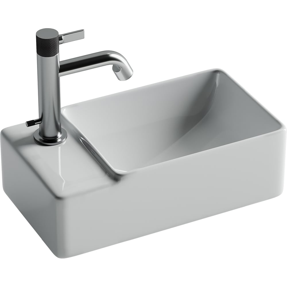 Изображение товара Подвесной умывальник Ceramicanova Element прямоугольный 395х220х125 мм CN5046