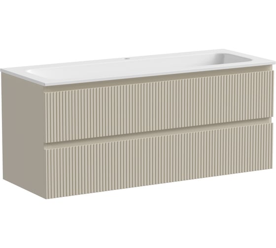 Изображение товара Подвесная тумба Sancos Snob T 1195x445x500, c двумя ящиками оснащенными доводчиками, Beige Soft SNT120CE