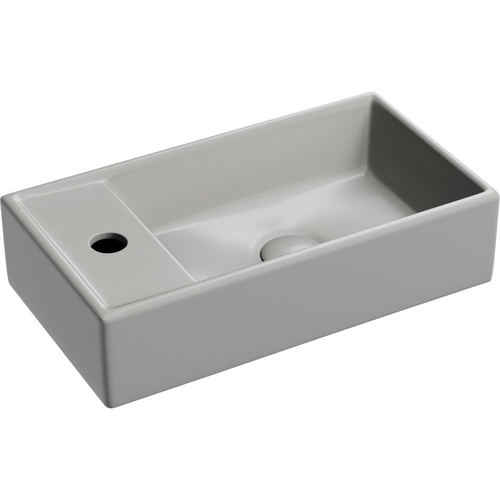 Изображение товара Подвесной умывальник Ceramicanova Element прямоугольный антрацит 407х217 мм CN6051RMH