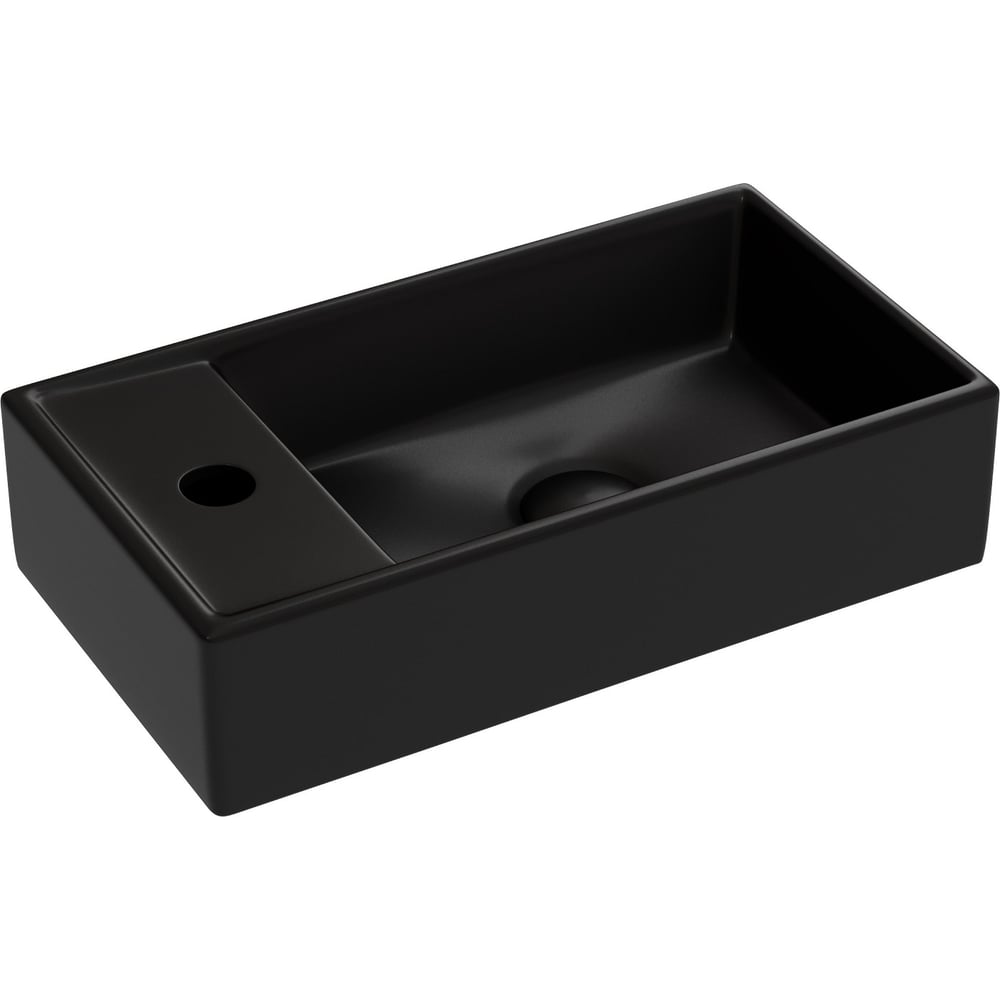 Изображение товара Умывальник подвесной Ceramicanova Element CN6051RMB прямоугольный матовый черный 407х217х100