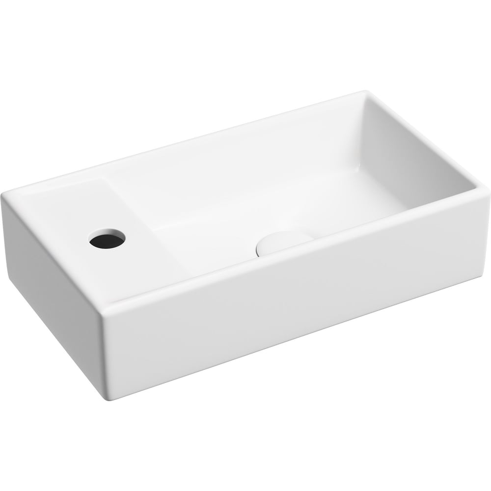 Изображение товара Подвесной умывальник Ceramicanova Element прямоугольный матовый белый CN6051RMW