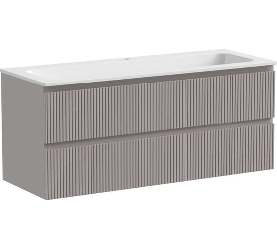 Изображение товара Подвесная тумба Sancos Snob T 1195x445x500, c двумя ящиками оснащенными доводчиками, Doha Soft SNT120SM