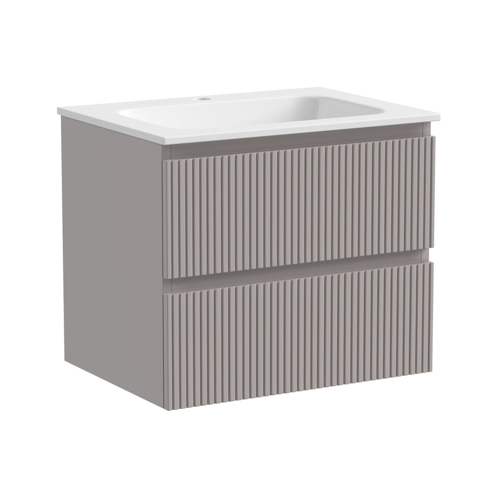 Изображение товара Подвесная тумба Sancos Snob T 590x445x500 с двумя ящиками для ванной комнаты