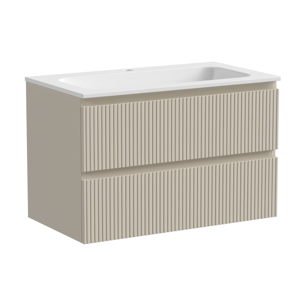 Изображение товара Подвесная тумба Sancos Snob T 790x445x500 бежевый с двумя ящиками