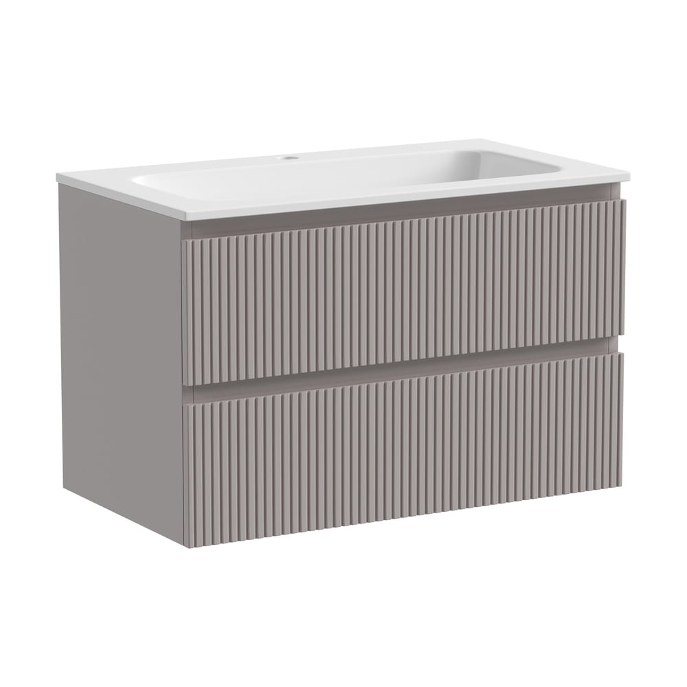 Изображение товара Подвесная тумба Sancos Snob T 790x445x500, c двумя ящиками оснащенными доводчиками, Doha Soft SNT80SM