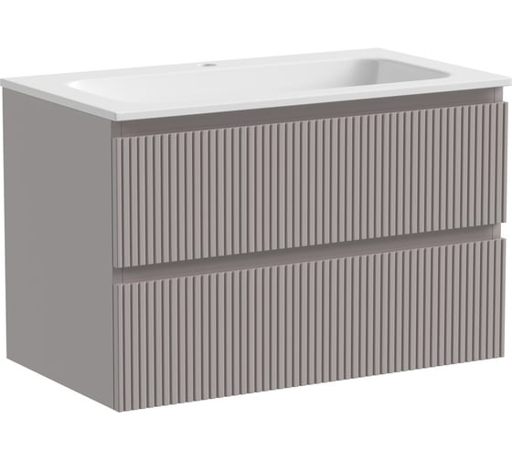 Изображение товара Подвесная тумба Sancos Snob T 790x445x500, c двумя ящиками оснащенными доводчиками, Doha Soft SNT80SM