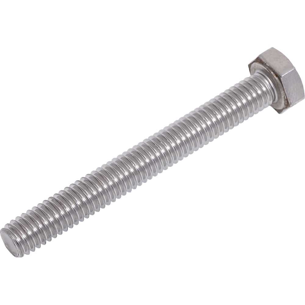 Изображение товара Болт с шестигранной головкой Промрукав из нержавеющей стали M6x45 мм, 100 шт, DIN 933
