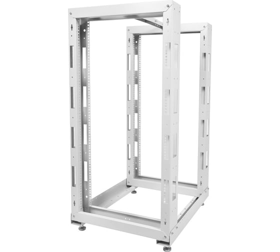 Изображение товара Открытая универсальная стойка ЦМО 19, 24U, 1220х620х800 мм, двухрамная серый СТК-24.2