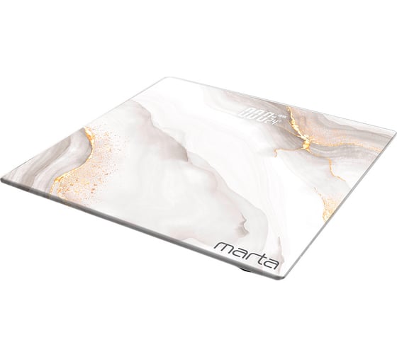 Изображение товара Напольные весы MARTA MT-SC3600 серое золото мрамор, LED дисплей, встроенный термометр 42389