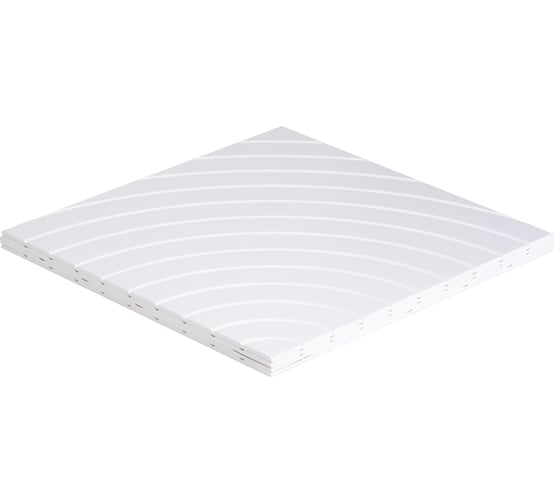 Изображение товара Панели декоративные стеновые Paneliavrora из мдф в пвх пленке Round цвет Белый 4640174740836