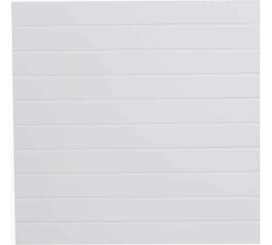 Изображение товара Панели декоративные стеновые Paneliavrora из мдф в пвх пленке Parallels цвет Белый 4640174740898