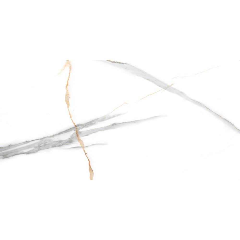 Изображение товара Керамогранит Realistik глянцевый, белый 60x120 см, 1.44 кв.м. Maritaca 120 Authentic, Realistik