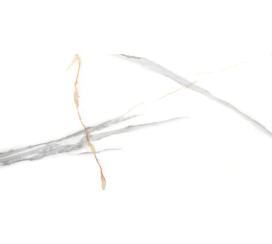 Изображение товара Керамогранит глянцевый Realistik, белый Маритака Статуарио, 60 x 120. Maritaca 120 Authentic