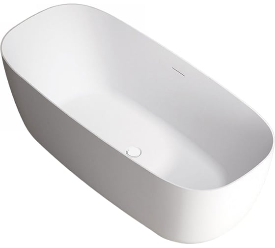 Изображение товара Ванна акриловая VINCEA 1700x750x600, цвет белый, слив-перелив в комплекте, белый VBT-631