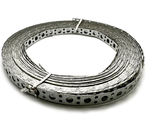 Изображение товара Лента монтажная перфорированная КрепПак прямая для прямого монтажа ЛМП 12x0.55, 25 м 010.01001