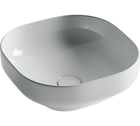 Изображение товара Умывальник чаша накладная Ceramicanova Element квадратная, 380х380х150мм CN5032
