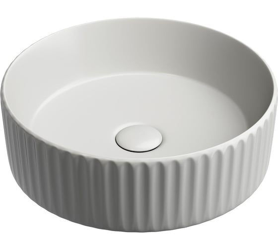 Изображение товара Умывальник чаша накладная Ceramicanova Element круглая, серый матовый, 360х360х115 мм CN6057MSG