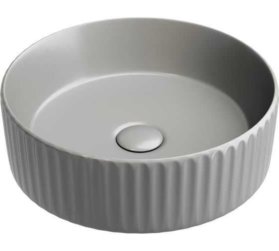 Изображение товара Умывальник чаша накладная Ceramicanova Element круглая, антрацит матовый, 360х360х115 мм CN6057MH