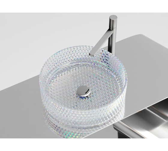 Изображение товара Умывальник чаша накладная Ceramicanova Cristal круглая, цвет неон, 360х360х112 мм CN6059