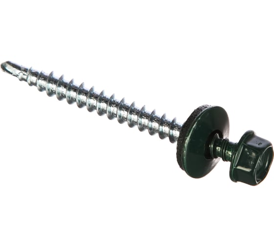 Изображение товара Кровельный саморез Госкреп 4,8х51 RAL 6005 зеленый мох 250 шт., б.пл.конт. 1500 мл 2-0016880