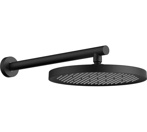 Изображение товара Верхний душ с держателем VINCEA черный VSHD-42CMB