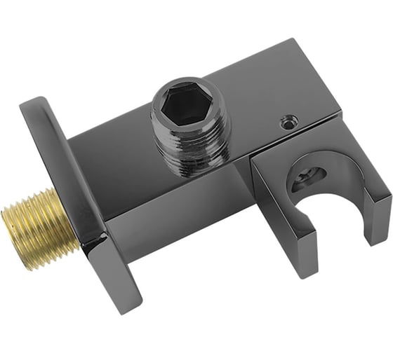 Изображение товара Держатель ручного душа с подводом воды VINCEA вороненая сталь VSC-41GM