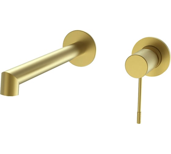 Изображение товара Смеситель для раковины VINCEA Desire встраиваемый, однорычажный, брашированное золото VBFW-1D1BG