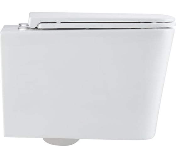 Изображение товара Унитаз подвесной VINCEA Q-Line Tornado, безободковый, цвет белый, ультратонкое soft-close сиденье VT1-12T