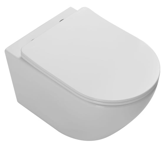 Изображение товара Унитаз подвесной VINCEA Globo Tornado, цвет белый, ультратонкое soft-close сиденье VT1-14T