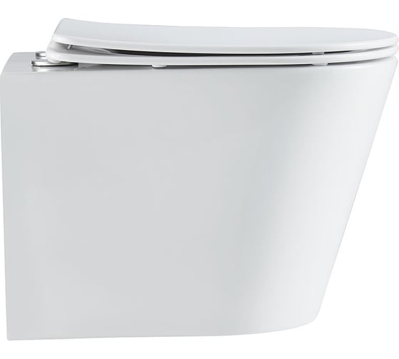 Изображение товара Унитаз подвесной VINCEA Piatti Tornado, безободковый, цвет белый, ультратонкое soft-close сиденье VT1-11T