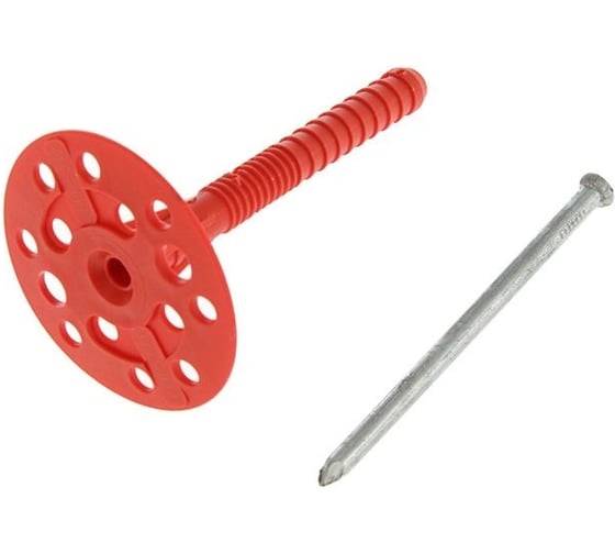 Изображение товара Дюбель для теплоизоляции с мет. гвоздем Tech-Krep 10х90 100шт - коробка 138604