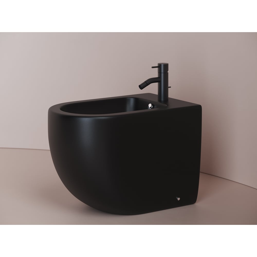 Изображение товара Напольное биде Ceramicanova Metropol CN4005MB черное матовое с отверстием под смеситель